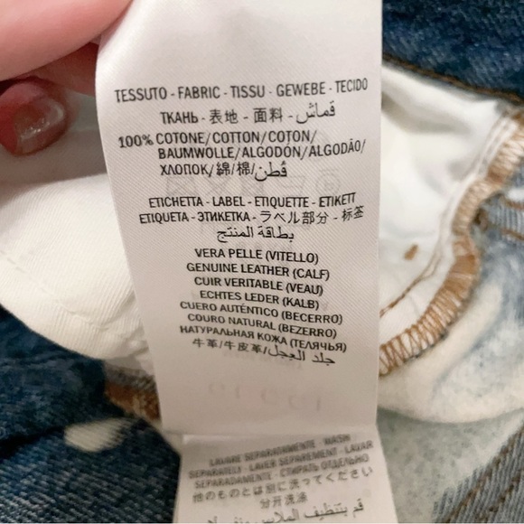 NWT Gucci Hand Bleached Punk Denim Jeans size 28 - Picture 15 of 15